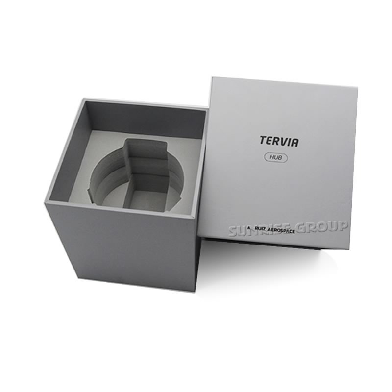Aangepaste kartonnen zilveren folie Logo horloge verpakking
